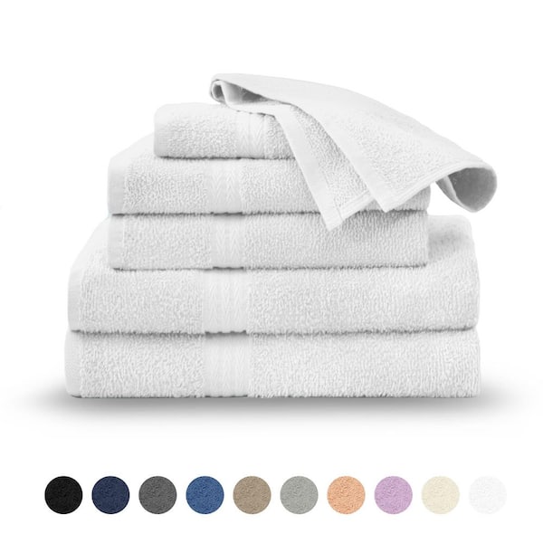 Martex Easy Living The Everyday 6 Piece White Towel Set