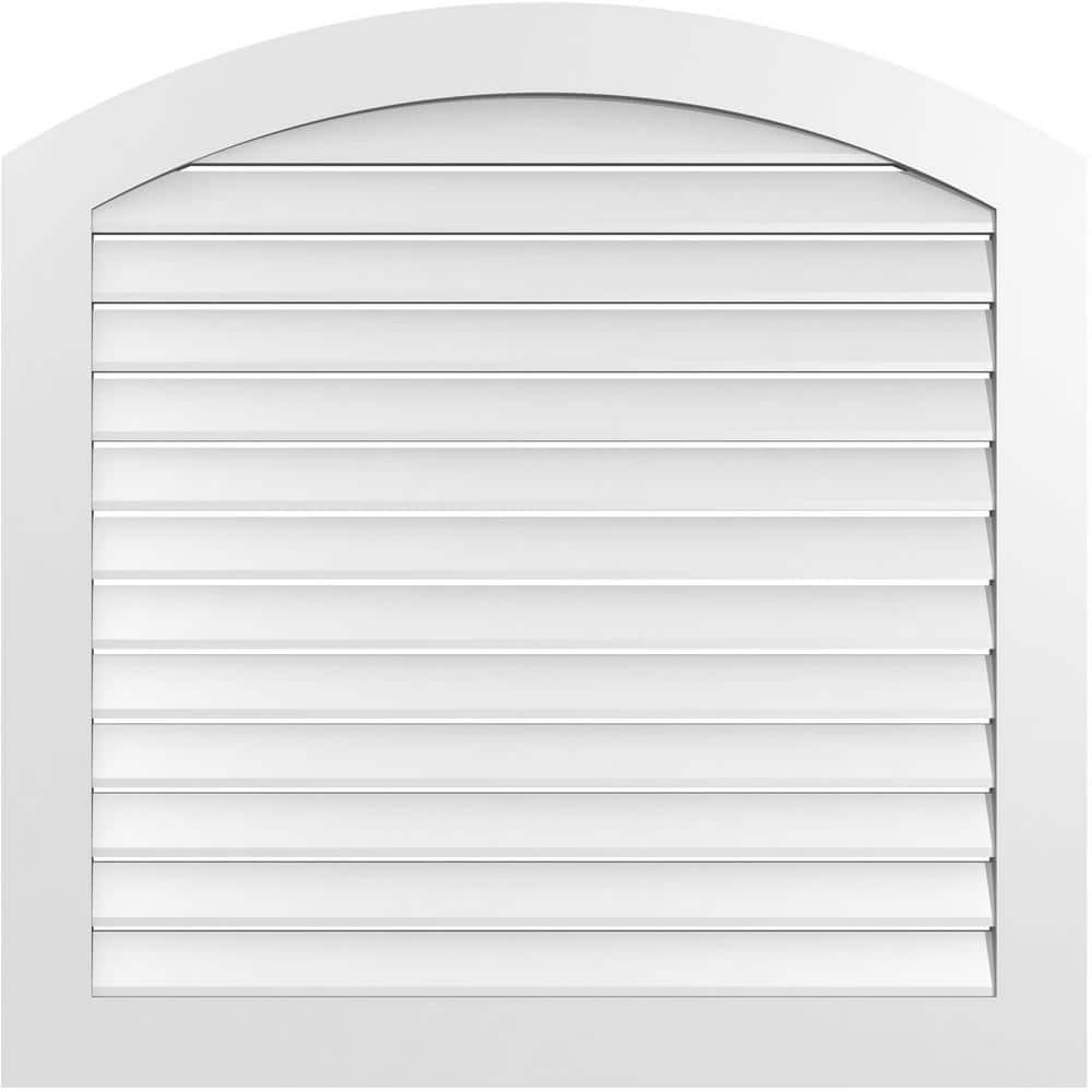40 in. x 42 in. Arch Top Surface Mount PVC Gable Vent: Decorative with Standard Frame price history on PriceWatchPro