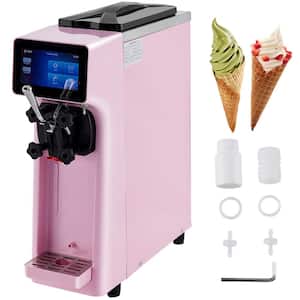 Commercial Ice Cream Maker 10-20 Liter per Hour Yield Countertop Soft Serve Machine 1000 Watt Frozen Yogurt Maker