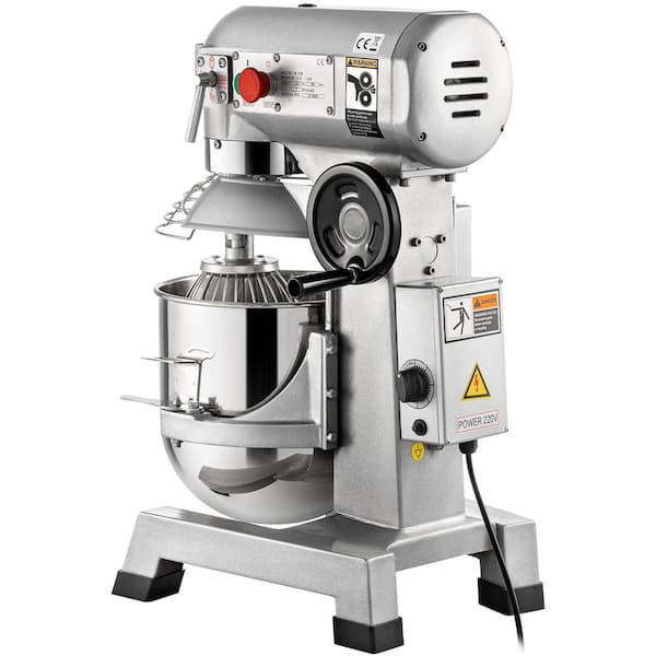 Commercial Food Mixer 20 qt. Commercial Mixer with Timing Function, 750W Stainless Steel Bowl Heavy Duty Electric Food
