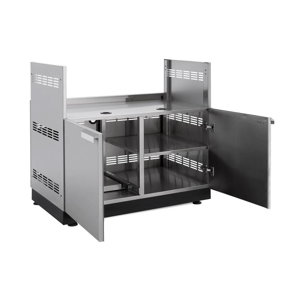 Stainless Steel 40-Inch Outdoor Grill Cabinet with Storage