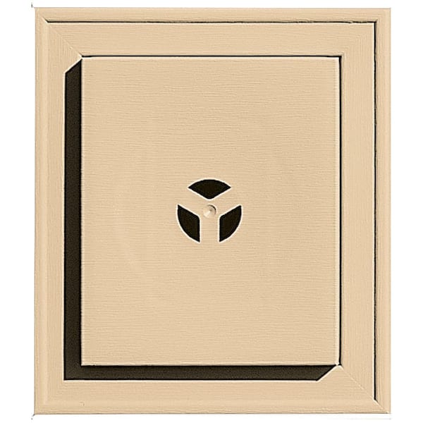 Builders Edge Square Mounting Block #045 Sandstone Maple