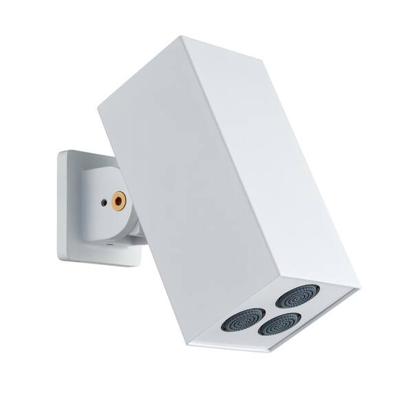 Tomfaucet 1-Spray Patterns with 6.9 GPM 2.75 in. Wall Mount Fixed Shower Head in White Rain Rectangle