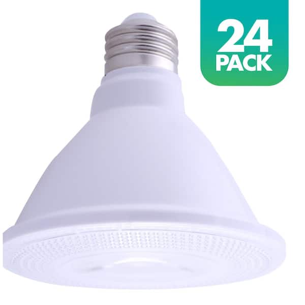 Simply Conserve 75-Watt Equivalent PAR30 Short Neck Dimmable LED Light Bulb, 5000K Daylight, 24-pack