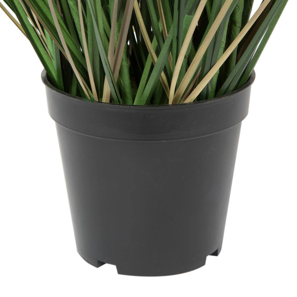 36" Green Plastic Potted Grass Arrangement for Outdoor Decor
