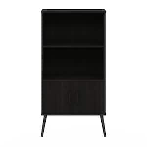 Claude Espresso Mid-Century Style Accent Cabinet with 2-Shelf