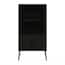 Furinno Claude 43.31 In. Espresso Mid Century Tv Stand With 2-cabinets 