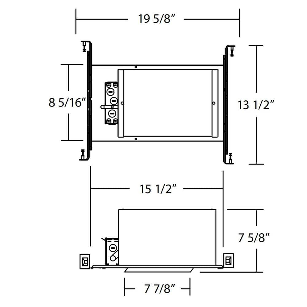 6-Inch Airtight Aluminum Slope Ceiling Housing for New Construction