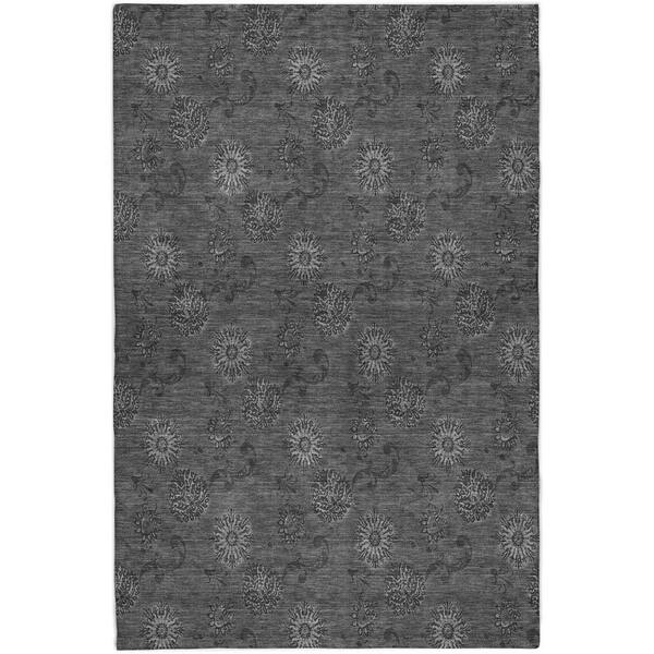 Dream Shag Premium Machine Washable Abstract ADS788 Gray 5 ft. x 7 ft. 6 in. Area Rug