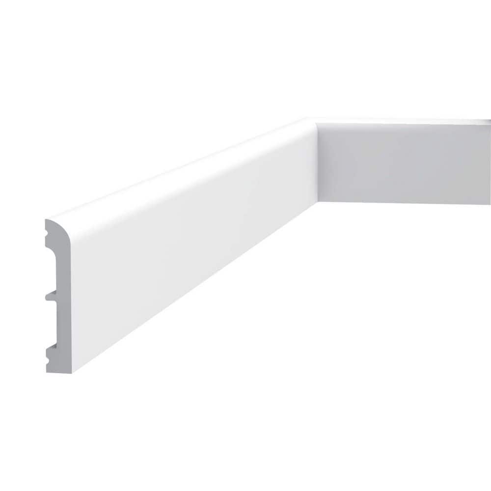 Primed White High Impact Polystyrene Baseboard Moulding Set