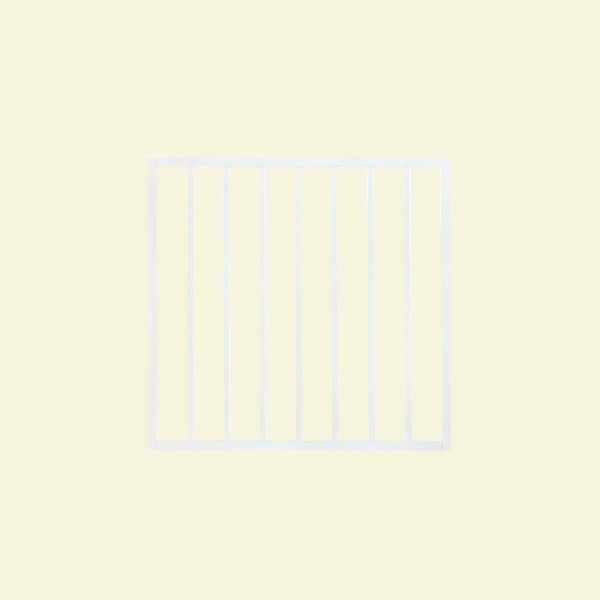 Unbranded Pro Series 3 ft. x 2.6 ft. White Steel Fence Gate
