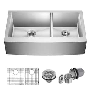 KRAUS Standart PRO 33 in. Farmhouse/Apron-Front Single Bowl 16