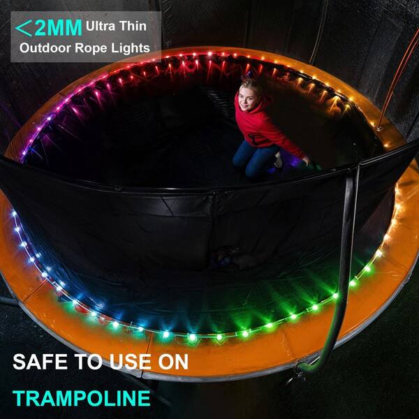 OBJLGEV 80ft. Outdoor Color Changing Plug-in Integrated LED Rope