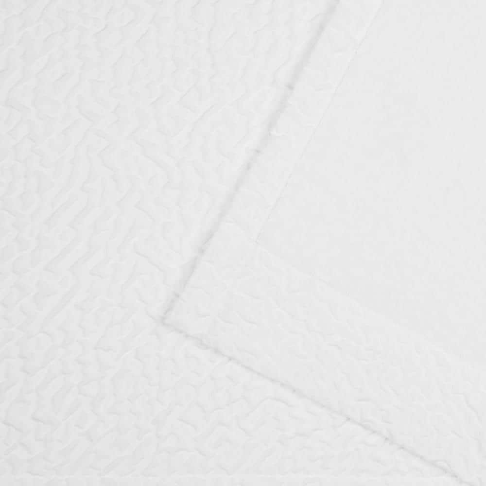White Sheer Polyester Rod Pocket Back Tab Curtain Panels, 50" x 108"