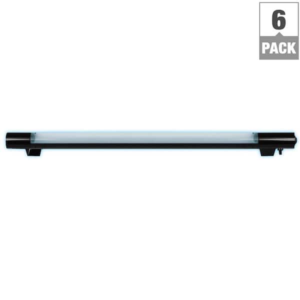 Feit Electric 6.8-Watt 18 in. Plug-In Black Light Party DJ Grow In The Dark LED Tube Light with On/Off Switch (6-Pack)