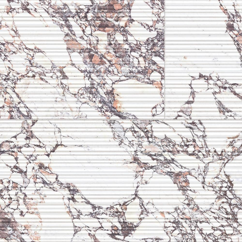 Touche Pleated Deco Rubis 23-1/2 in. x 47-1/8 in. Porcelain Floor and Wall Tile (15.44 square feet /Case) price history on PriceWatchPro
