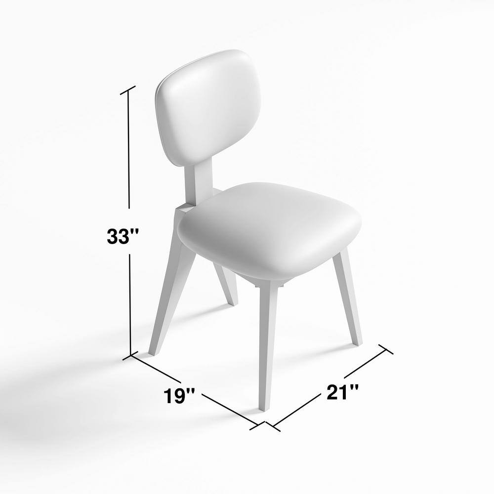 Black Upholstered Low Back Side Chair with Wood Frame