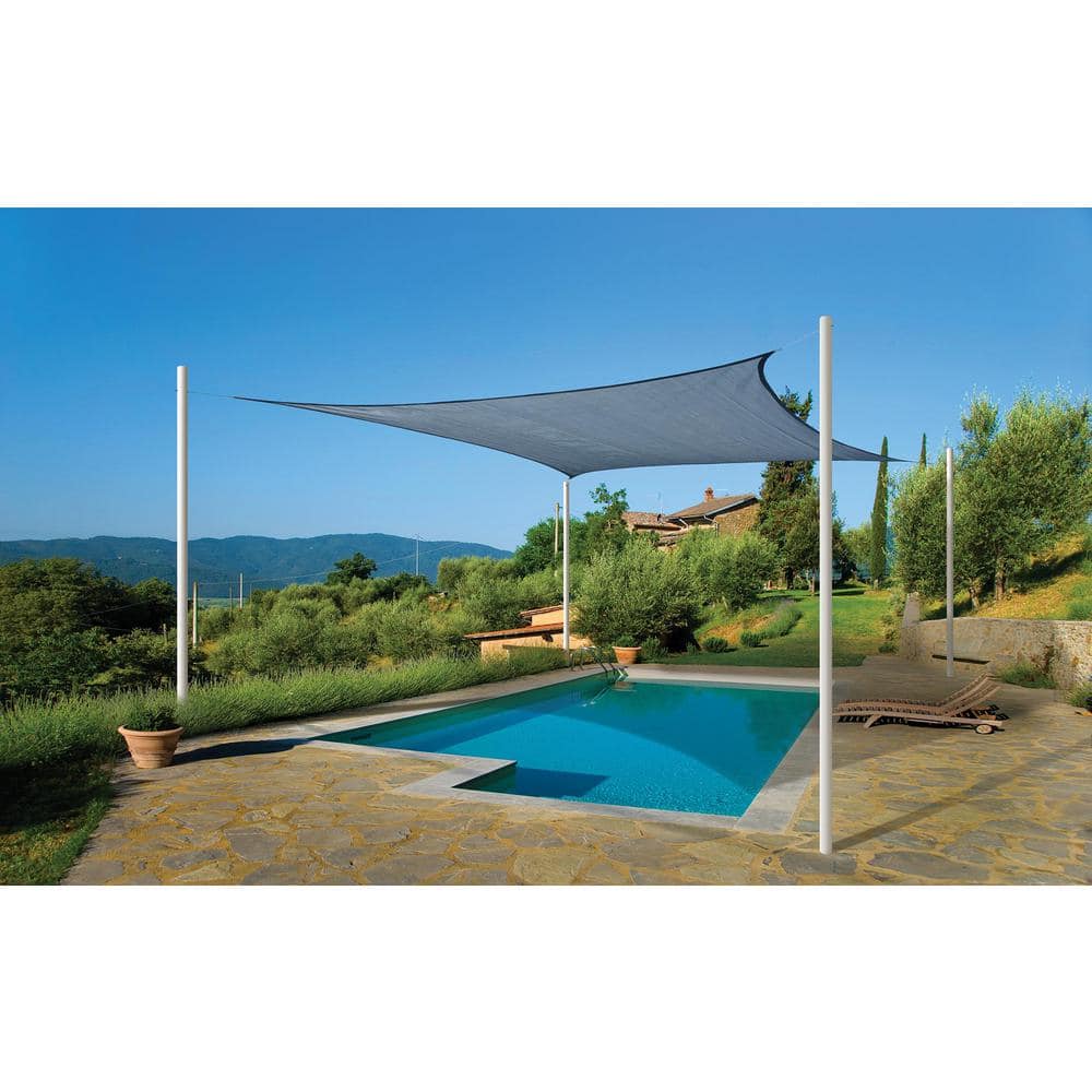 Sea Blue 16' Square Heavyweight Sun Shade Sail