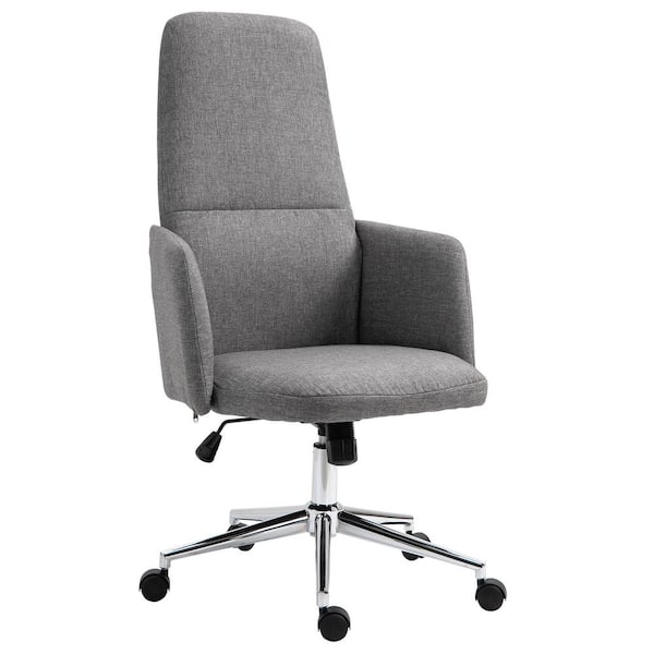 Vinsetto Vanity Middle Back Office Chair Tufted Backrest Swivel Rolling Wheels Task Chair with Height Adjustable Comfortable with Armrests