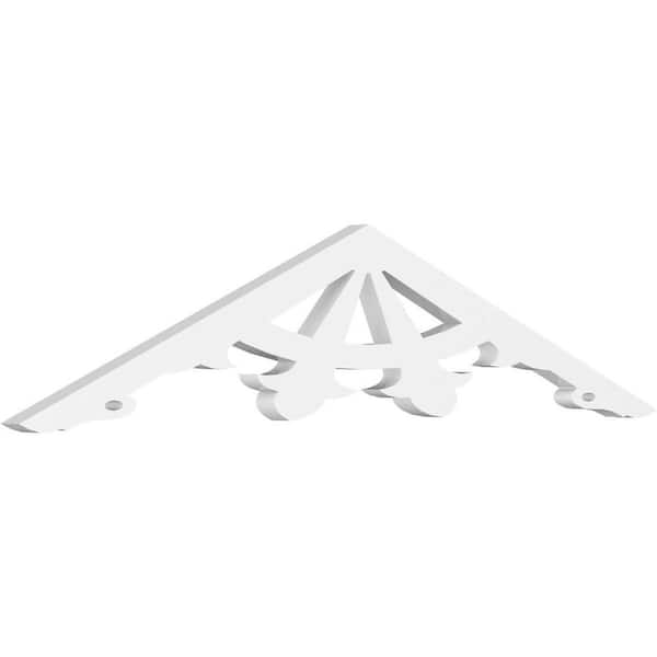 Ekena Millwork Riley 1 in. D x 7-1/2 in. W x 36 in. L Signature Urethane Gable Pediment