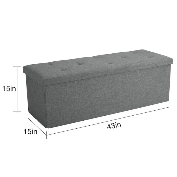 Deep ottoman storage box discount