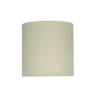 8 in. x 8 in. Off White Drum/Cylinder Lamp Shade