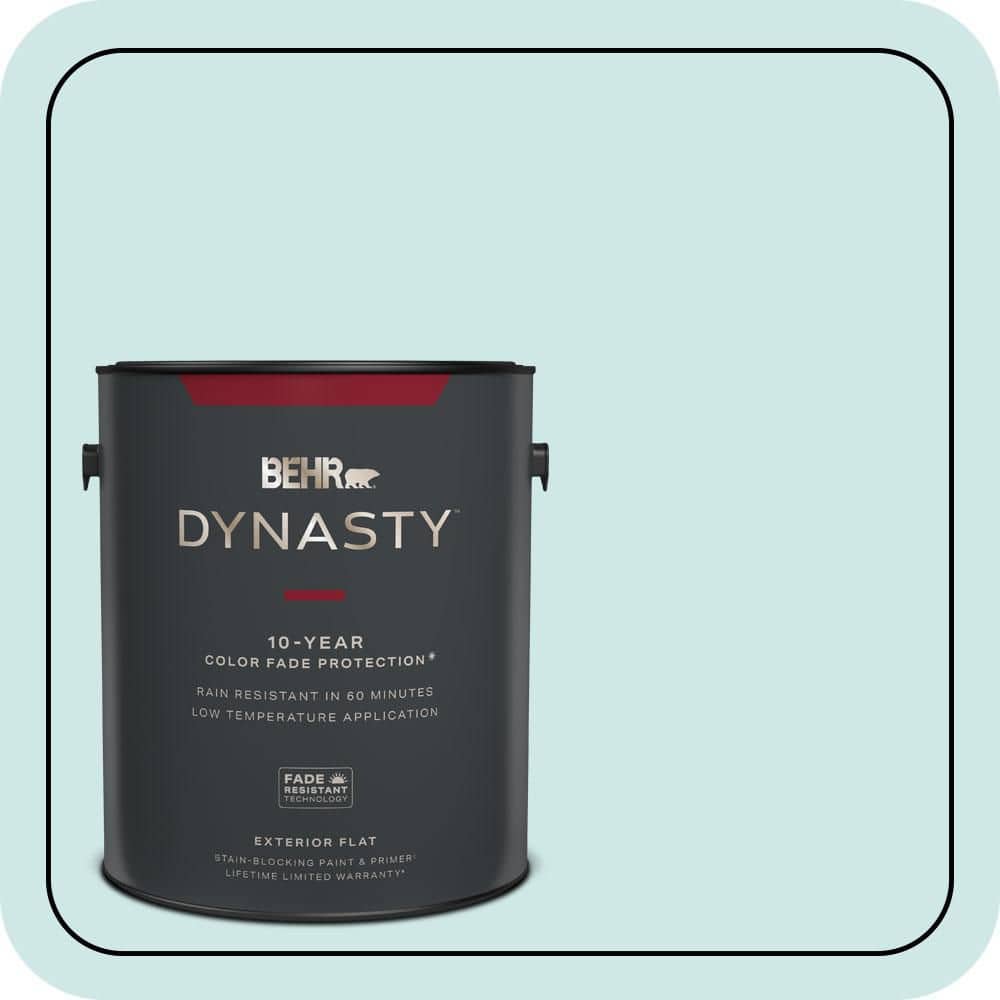 1 gal. Home Decorators Collection #HDC-WR14-5 Icicle Mint Flat Exterior Stain-Blocking Paint & Primer price history on PriceWatchPro