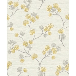 Kira Mustard Trail Matte Non-pasted Paper Wallpaper