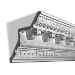 9-13/16 in. x 9-15/16 in. x 96 in. Corbels Dentil and Egg and Dart Polyurethane Crown Molding Pro Pack 16 LF (2-Pack)