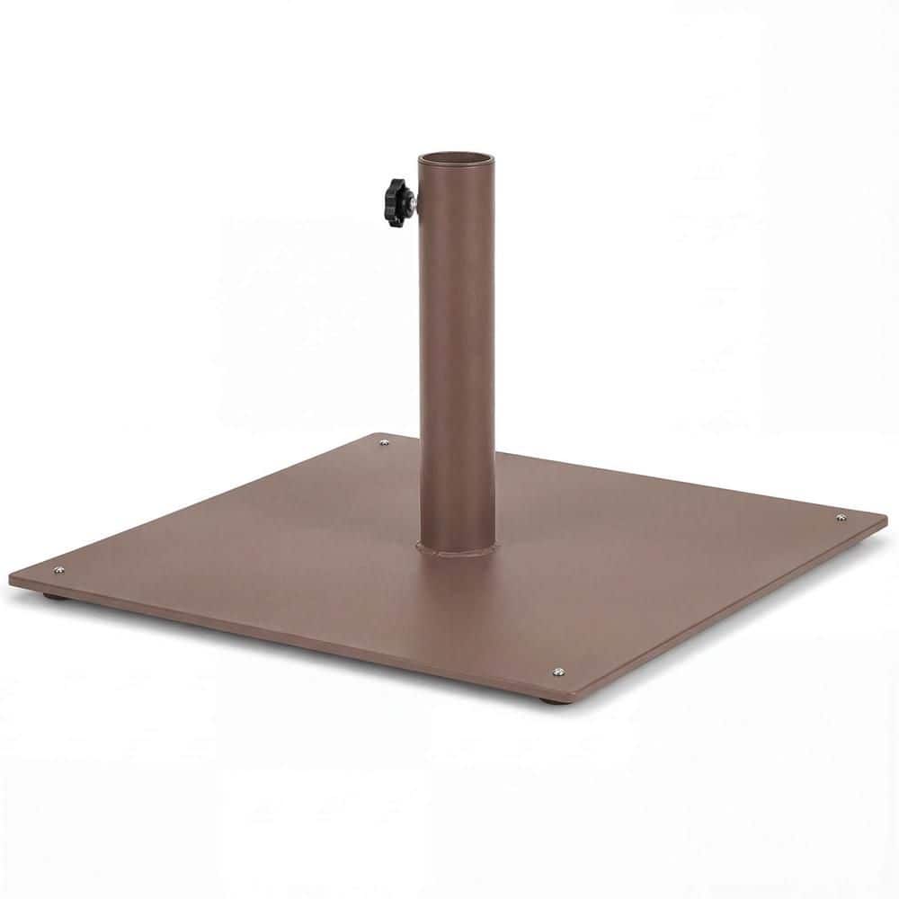 20 in. Square Patio Umbrella Base Weighted 35 lbs. Outdoor Market Stand Footpads in Brown price history on PriceWatchPro