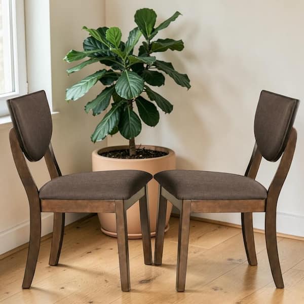 William's Home Furnishing Jasmine Walnut and Dark Chocolate Fabric