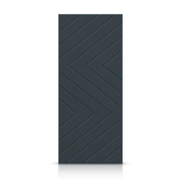 CALHOME 36 in. x 80 in. Hollow Core Charcoal Gray Painted Composite MDF Interior Door Slab