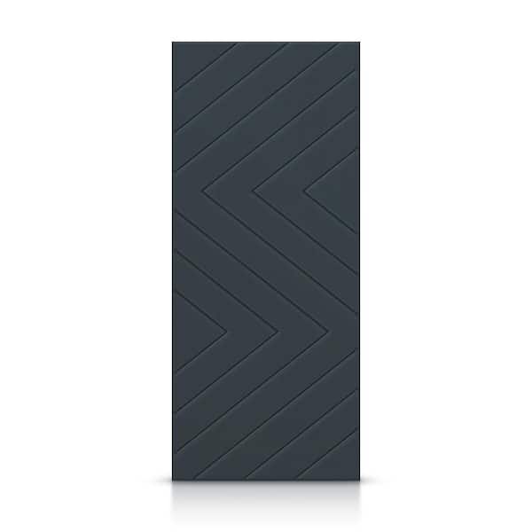 CALHOME 42 in. x 96 in. Hollow Core Charcoal Gray Painted Composite MDF Interior Door Slab