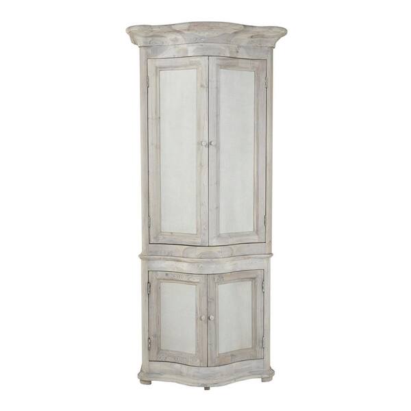Litton Lane Gray Reclaimed Wood 4-Door Cabinet