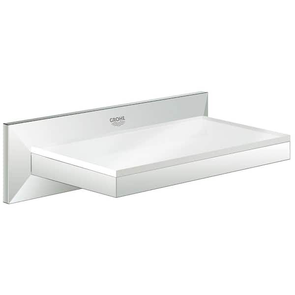 GROHE Allure Brilliant Wall-Mounted Soap Dish with Shelf in StarLight Chrome