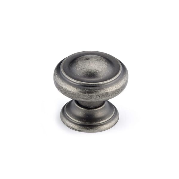 Richelieu Hardware Sutton Collection 1-3/16 in. (30 mm) Pewter Traditional Cabinet Knob