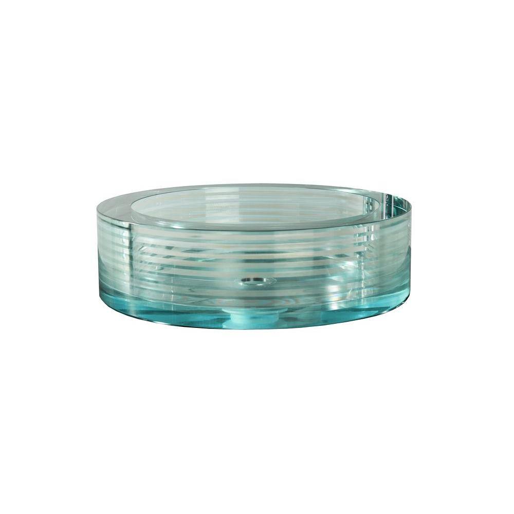 UPC 110158279767 product image for Filament Design Cantrio Crystal Layered Cylindrical Glass Vessel Sink in Clear | upcitemdb.com