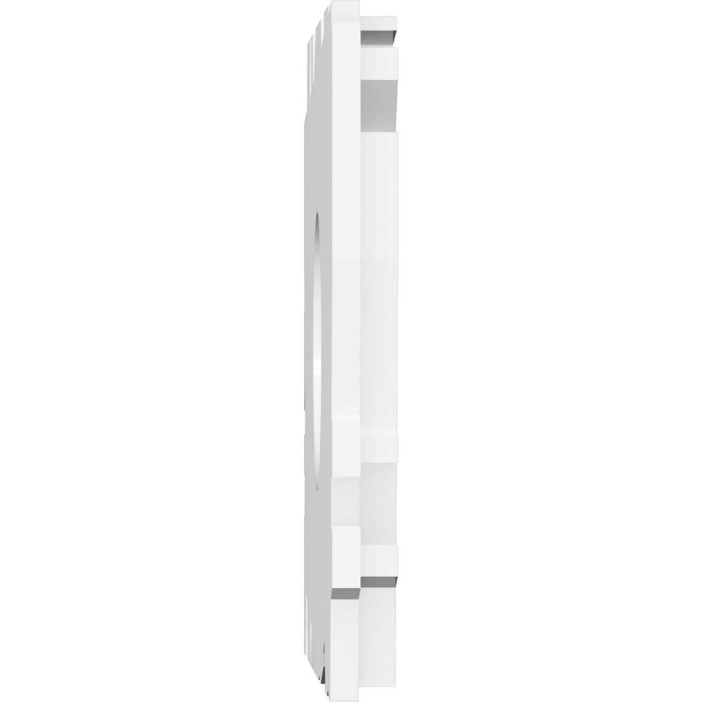 White PVC Contemporary Rectangular Ceiling Medallion