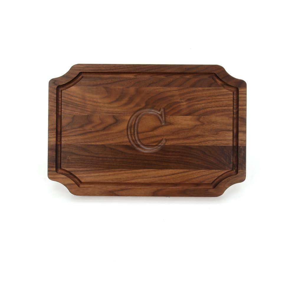 BigWood Boards Scalloped Walnut Cutting Board C