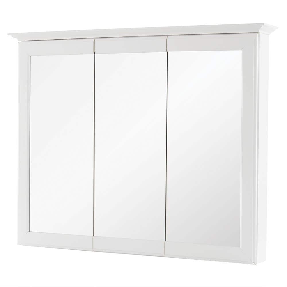Home Decorators Collection 365/8 in. W x 291/4 in. H Fog Free Framed SurfaceMount TriView