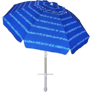 Beach Umbrellas for Sand Heavy-Duty Wind Portable in 6.5 ft. Beach Umbrella (Blue)