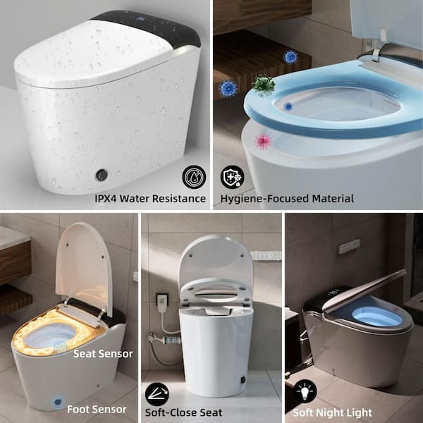 Los Flexi Smart Toilet with Bidet, Built-In Tank, Auto Open Lid