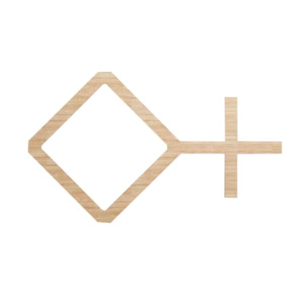 Ekena Millwork 25-5/8 in. x 15-3/8 in. x 1/4 in. Alder Medium Cameron Decorative Fretwork Wood Wall Panels (10-Pack)
