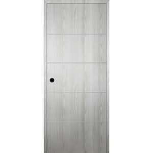 Optima 4H DIY-Friendly 30 in. x 96 in. Right-Hand Solid Core Ribeira Ash Composite Single Prehung Interior Door