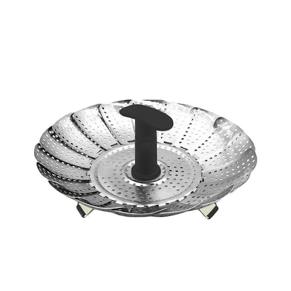 Stainless Steel Steamer Basket Collapsible Expandable Design for Healthy Cooking Multi-Tier Use Fits Various Pots