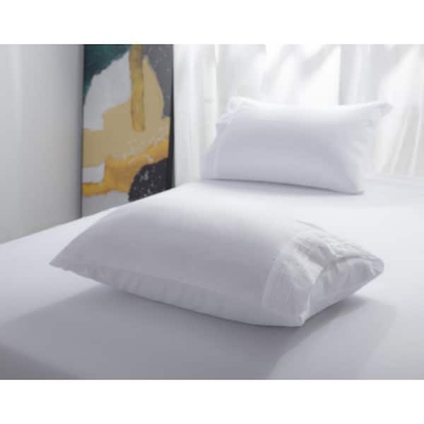 Shatex 4-Piece White Queen Silky Soft Sheets Pocket Elastic All