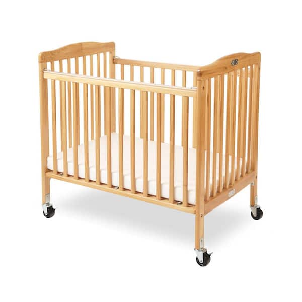 LA Baby Little Wood Natural Crib-Mini/Portable Folding Wood
