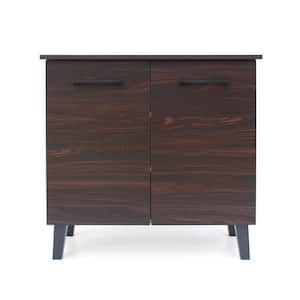 Walnut Brown 2-Door Cabinet with Sanremo Oak Interior