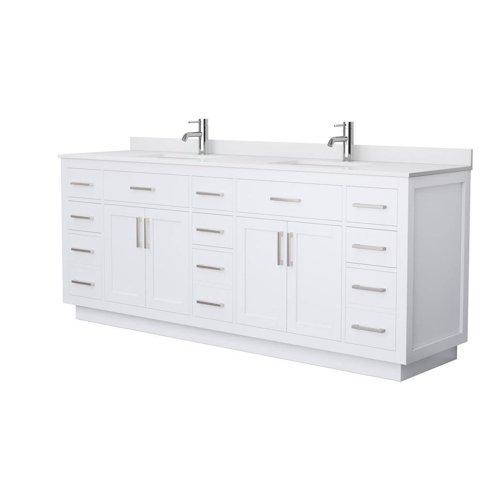 Wyndham Collection Beckett TK 84 in. W x 22 in. D x 35 in. H Double
