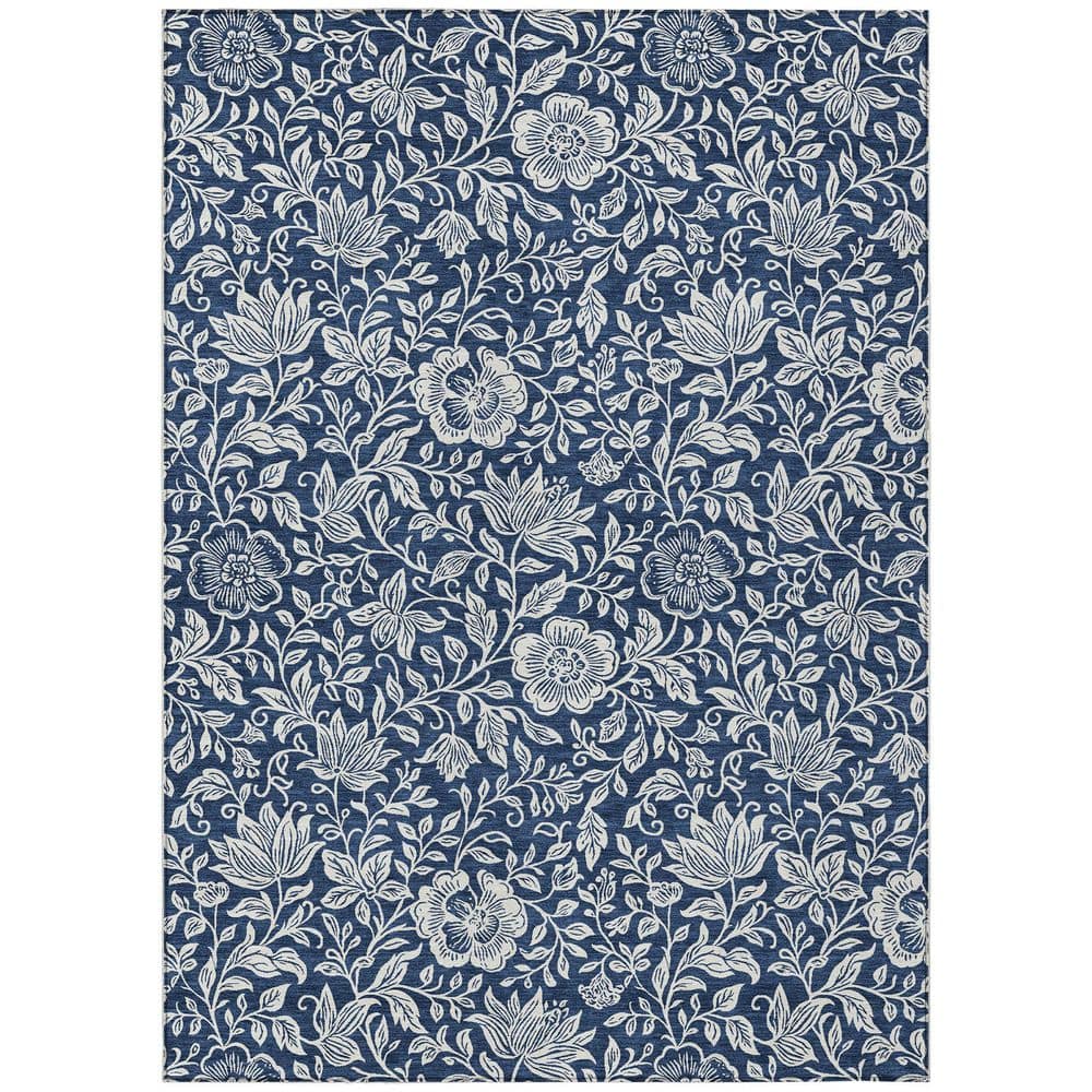 Chantille Machine Washable Indoor/Outdoor Abstract ACN2572 Navy 3 ft. x 4 ft. Area Rug price history on PriceWatchPro